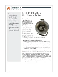 STHF-R Ultra High Flux Gamma Probe Data Sheet