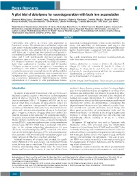 A Pilot Trial of Deferiprone for Neurodegeneration with Brain Iron Accumulation