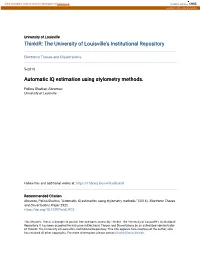 Automatic IQ Estimation Using Stylometry Methods