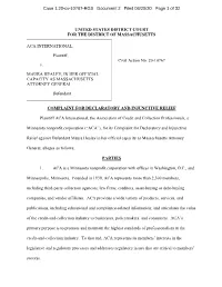 Case 1:20-Cv-10767-RGS Document 2 Filed 04/20/20 Page 1 of 32