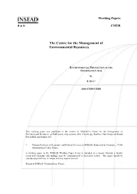 The Centre for the Management of Environmental Resources
