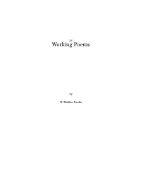 Working Poems