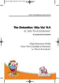Alta Via 4 Guidebook