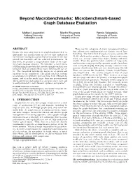 Beyond Macrobenchmarks: Microbenchmark-Based Graph Database Evaluation