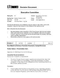 Decision Document Executive Committee EX24.1
