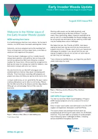 Early Invader Weeds Update Friends of WESI: Weeds at the Early Stage of Invasion Project