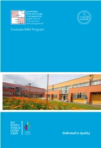 Graduate MBA Program