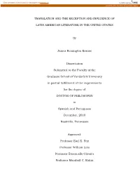 Translation and the Reception and Influence Of