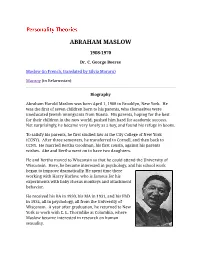 Abraham Maslow