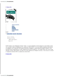 [ Team Lib ] BLAST (Basic Local Alignment Search Tool) Is a Set Of