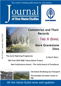 Guild of One-Name Studies