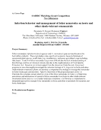 Infection Behavior and Management of Foliar Nematodes on Hosta and Other Shade-Tolerant Ornamentals