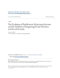 Retirement Income and the Problem of Integrating Private Pensions and Social Security Patricia E