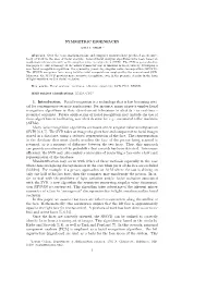 SYMMETRIC EIGENFACES 1. Introduction. Facial Recognition Is A