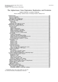 The Alphaviruses: Gene Expression, Replication, and Evolution JAMES H