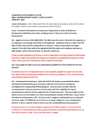 UNEMPLOYMENT CLAIMS | PART 1 & PART 2 APRIL 30Th, 2020 Hosts