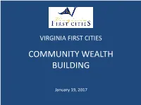 Virginia First Cities Community Wealth Building