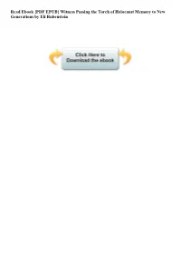 {PDF EPUB} Witness Passing the Torch Of