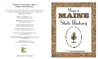 Want to Learn More About Maine State History?