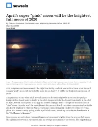 April's Super "Pink" Moon Will Be the Brightest Full Moon of 2020