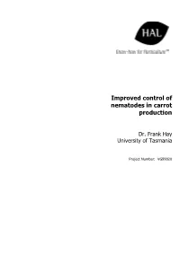 Improved Control of Nematodes in Carrot Production