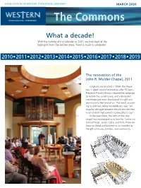 MARCH 2020 the Commons
