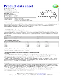 Product Data Sheet