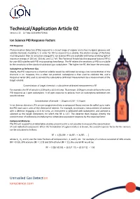 Technical/Application Article 02 Version 1.15 21St May 2020 WRH/FD/NJG