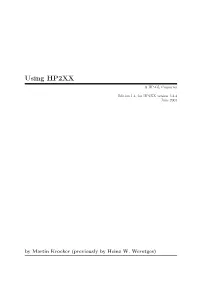 Using HP2XX a HP-GL Converter