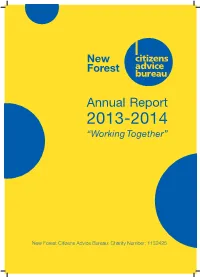Annual Report 2013-2014 “Working Together”