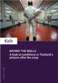 BEHIND the WALLS a Look at Conditions in Thailand's Prisons