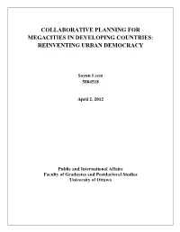 Collaborative Planning for Megacities in Developing Countries: Reinventing Urban Democracy