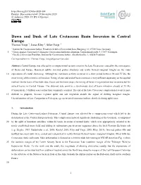 Dawn and Dusk of Late Cretaceous Basin Inversion in Central Europe