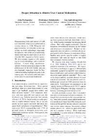Deeper Attention to Abusive User Content Moderation