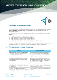 Nzev001 Forest Access Policy (Public)