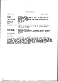 On the Moon with Apollo 16. a Guidebook to the Descartes Region. INSTITUTION National Aeronautics and Space Administration, Washington, D.C