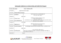 Swissquote Conference on Interest Rate and Credit Risk: Program
