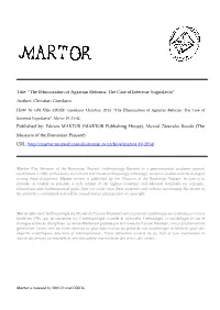 The Ethnicization of Agrarian Reforms: the Case of Interwar Yugoslavia”