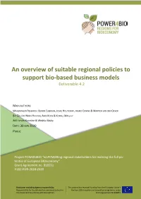 An Overview of Suitable Regional Policies to Support Bio-Based Business Models Deliverable 4.2