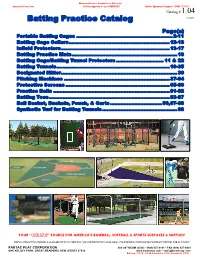 Batting Practice Catalog 2020 R3