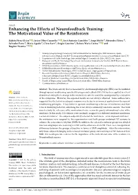 Enhancing the Effects of Neurofeedback Training: the Motivational Value of the Reinforcers
