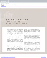 Sites of Memory, Shrines of Remembrance
