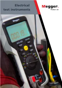 Electrical Test Instruments New Products