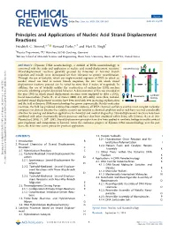 Principles and Applications of Nucleic Acid Strand Displacement Reactions † ‡ † Friedrich C