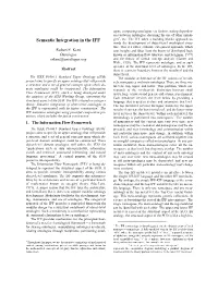 Semantic Integration in the IFF Gies , Etc