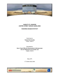 Hamlet of Langdon Centre Street Design Guidelines