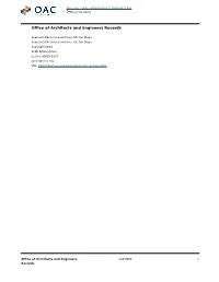 Office of Architects and Engineers Records