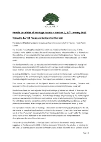 Pendle Local List of Heritage Assets – Version 2, 27Th January 2021