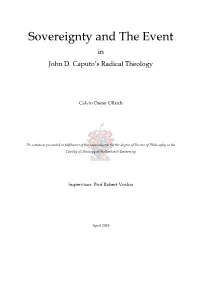 Sovereignty and the Event in John D
