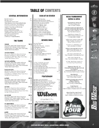 Table of Contents